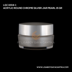 1004-1-ACRYLIC-ROUND-CHROME-SILVER-JAR-PEARL-15-GR