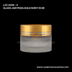 1009-3-GLASS-JAR-MOZA-GOLD-SHINY-15-GR