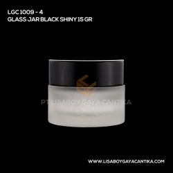 1009-4-GLASS-JAR-BLACK-SHINY-15-GR