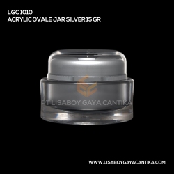 1010-ACRYLIC-OVALE-JAR-SILVER-15-GR