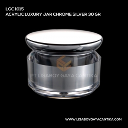 1015-ACRYLIC-LUXURY-JAR-CHROME-SILVER-30-GR