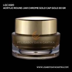 1020-ACRYLIC-ROUND-JAR-CHROME-GOLD-30-GR