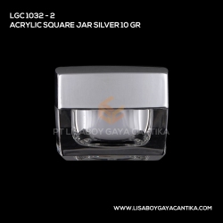 1032-2-ACRYLIC-SQUARE-JAR-SILVER-10-GR