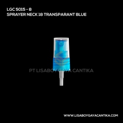 5015-8-SPRAYER-NECK-18-TRANSPARANT-BLUE