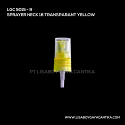 5015-9-SPRAYER-NECK-18-TRANSPARANT-YELLOW