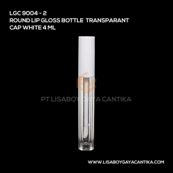 9004-2-ROUND-LIP-GLOSS-BOTTLE-TRANSPARANT-CAP-WHITE-4-ML