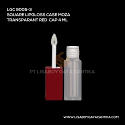 9005-3-SQUARE-LIPGLOSS-CASE-MOZA-TRANSPARENT-RED-CAP-4-ML